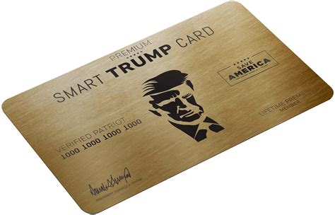 smart trump card|$45 personalized trump card.